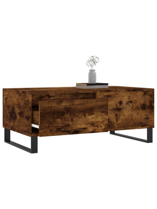 Konferenční stolek kouřový dub 90x50x36,5 cm kompozitní dřevo