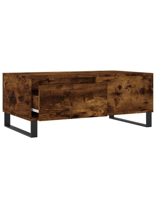 Konferenční stolek kouřový dub 90x50x36,5 cm kompozitní dřevo
