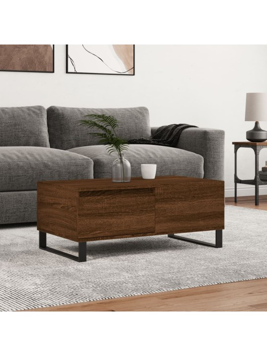 Konferenční stolek hnědý dub 90 x 50 x 36,5 cm kompozitní dřevo