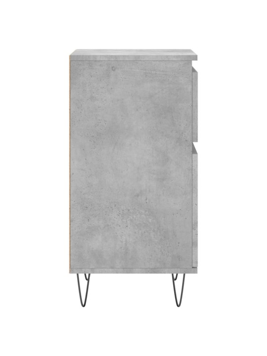 Příborníky 2 ks betonově šedé 40 x 35 x 70 cm kompozitní dřevo