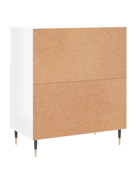 Příborník bílý s vysokým leskem 60x35x70 cm kompozitní dřevo