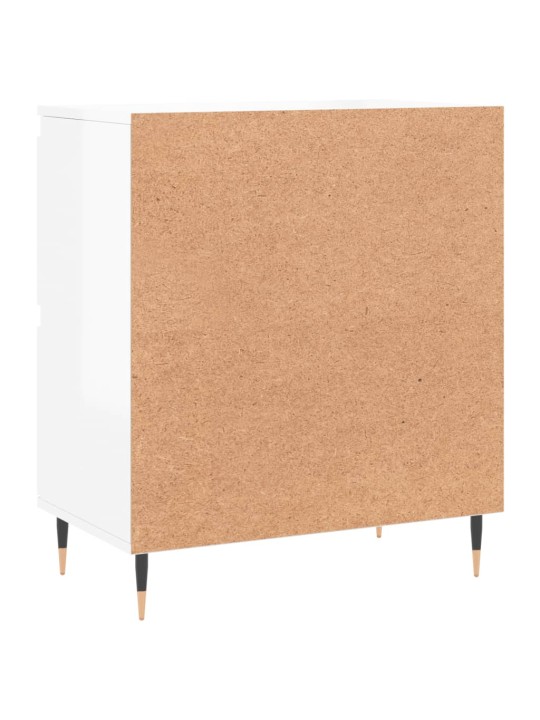 Příborník bílý s vysokým leskem 60x35x70 cm kompozitní dřevo