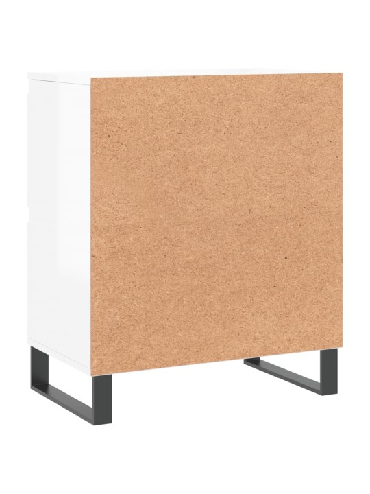 Příborník bílý s vysokým leskem 60x35x70 cm kompozitní dřevo