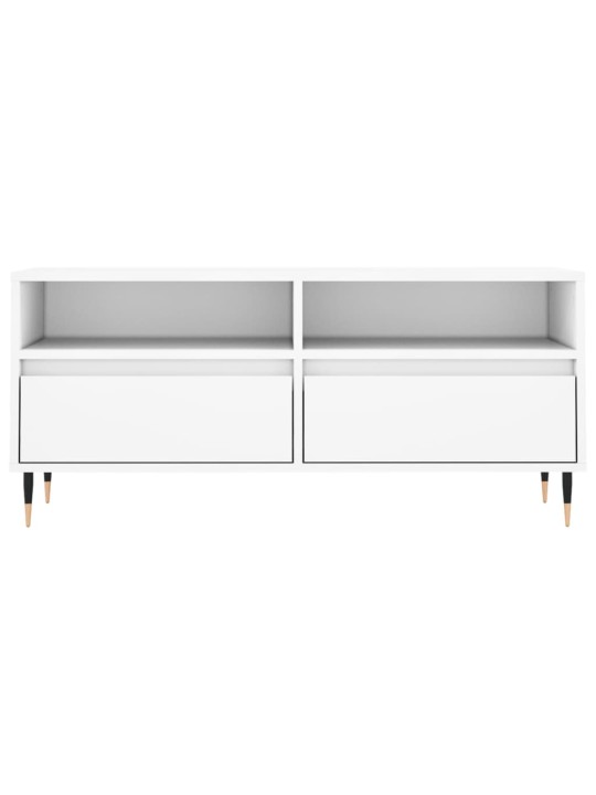 TV skříňka bílá 100 x 34,5 x 44,5 cm kompozitní dřevo