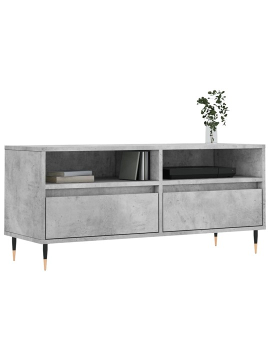 TV skříňka betonově šedá 100 x 34,5 x 44,5 cm kompozitní dřevo