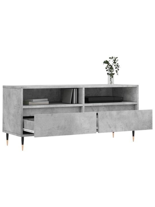TV skříňka betonově šedá 100 x 34,5 x 44,5 cm kompozitní dřevo