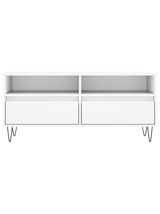 TV skříňka bílá 100 x 34,5 x 44,5 cm kompozitní dřevo