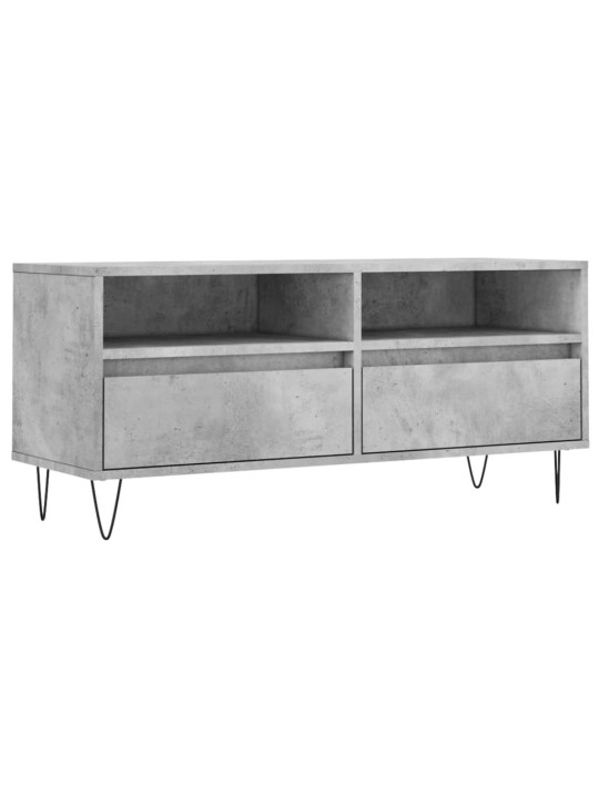 TV skříňka betonově šedá 100 x 34,5 x 44,5 cm kompozitní dřevo