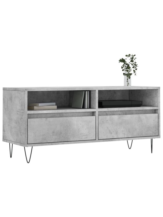 TV skříňka betonově šedá 100 x 34,5 x 44,5 cm kompozitní dřevo