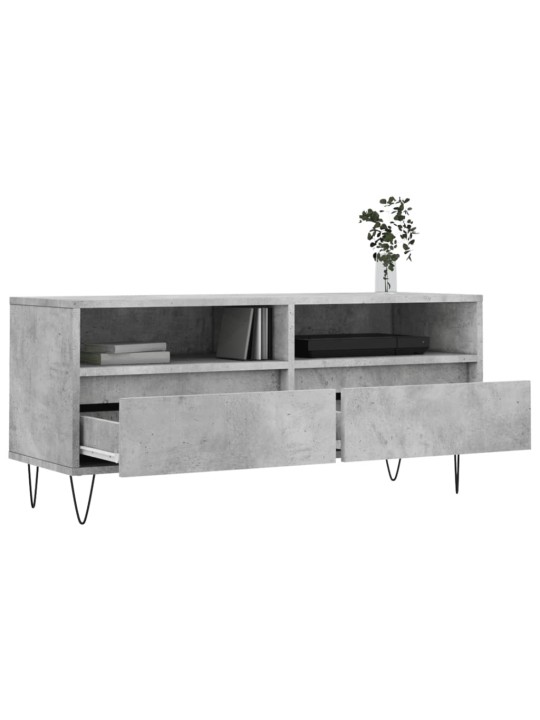 TV skříňka betonově šedá 100 x 34,5 x 44,5 cm kompozitní dřevo
