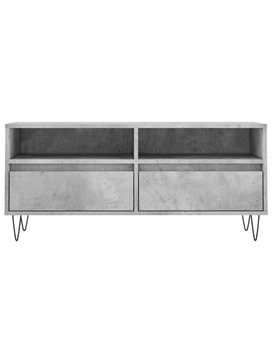 TV skříňka betonově šedá 100 x 34,5 x 44,5 cm kompozitní dřevo