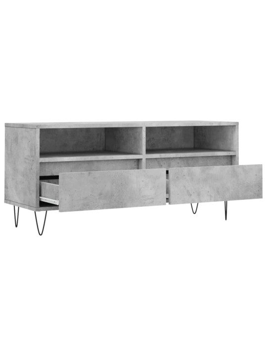 TV skříňka betonově šedá 100 x 34,5 x 44,5 cm kompozitní dřevo
