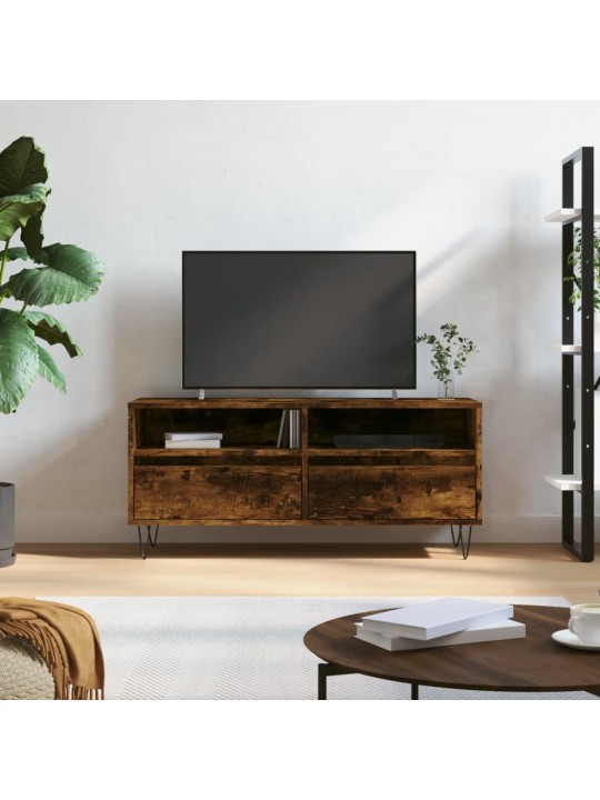 TV skříňka kouřový dub 100 x 34,5 x 44,5 cm kompozitní dřevo