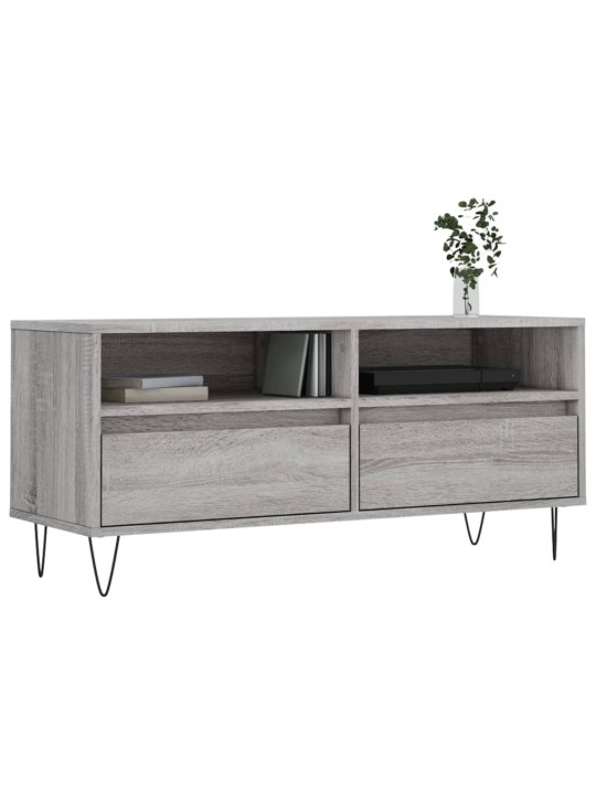 TV skříňka šedá sonoma 100 x 34,5 x 44,5 cm kompozitní dřevo