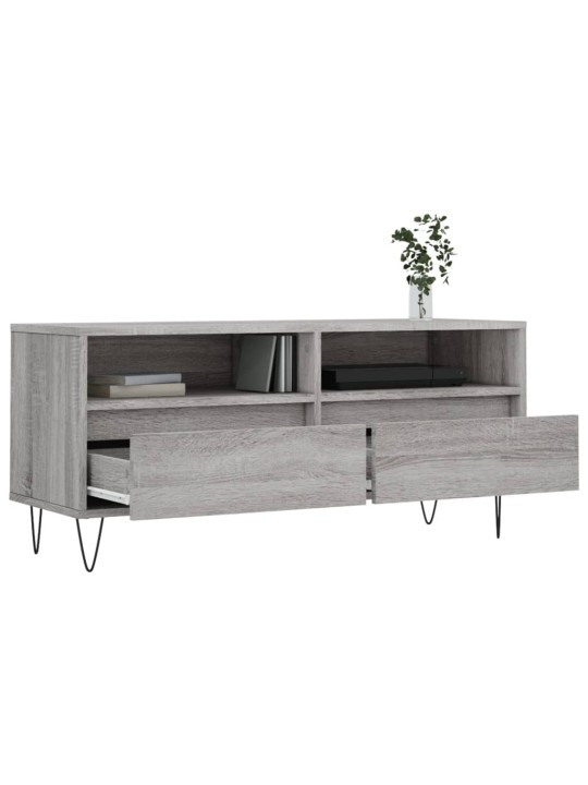 TV skříňka šedá sonoma 100 x 34,5 x 44,5 cm kompozitní dřevo
