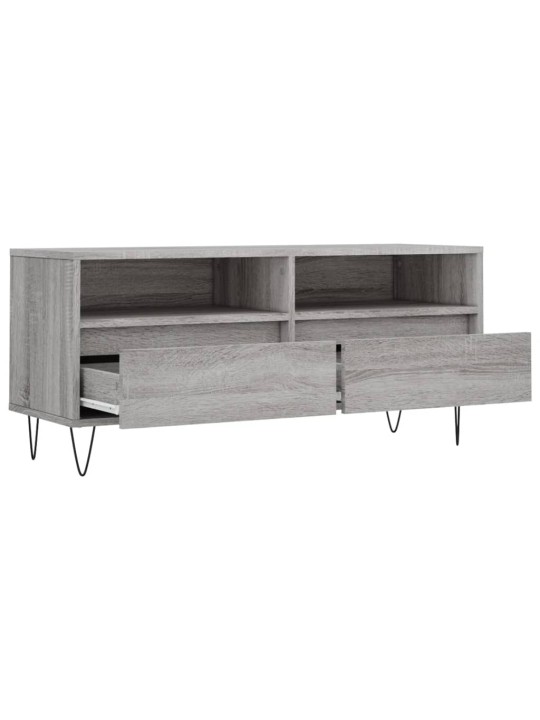 TV skříňka šedá sonoma 100 x 34,5 x 44,5 cm kompozitní dřevo