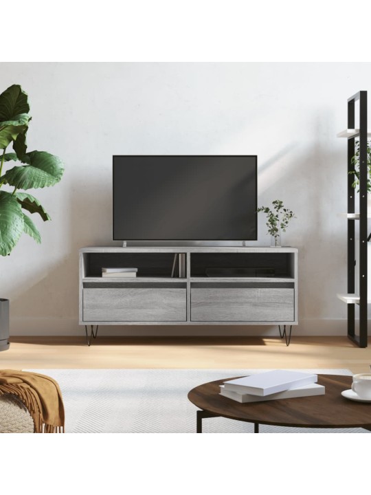 TV skříňka šedá sonoma 100 x 34,5 x 44,5 cm kompozitní dřevo