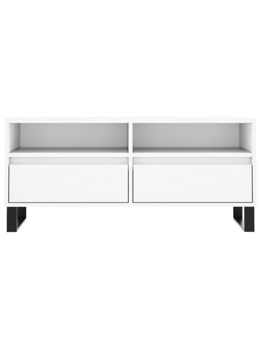 TV skříňka bílá 100 x 34,5 x 44,5 cm kompozitní dřevo