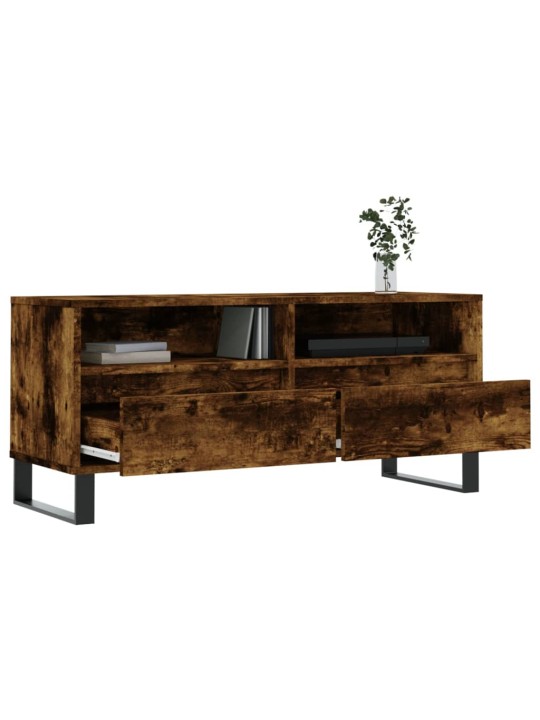 TV skříňka kouřový dub 100 x 34,5 x 44,5 cm kompozitní dřevo