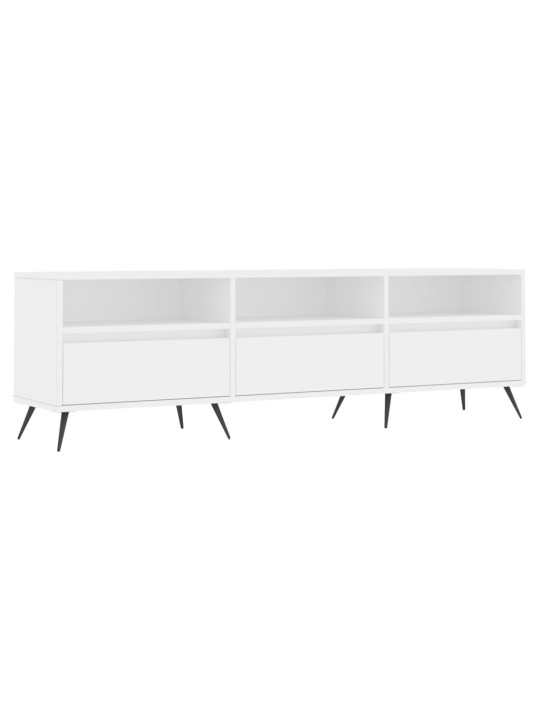 TV skříňka bílá 150 x 30 x 44,5 cm kompozitní dřevo
