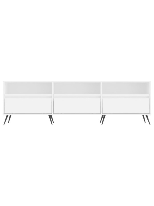 TV skříňka bílá 150 x 30 x 44,5 cm kompozitní dřevo