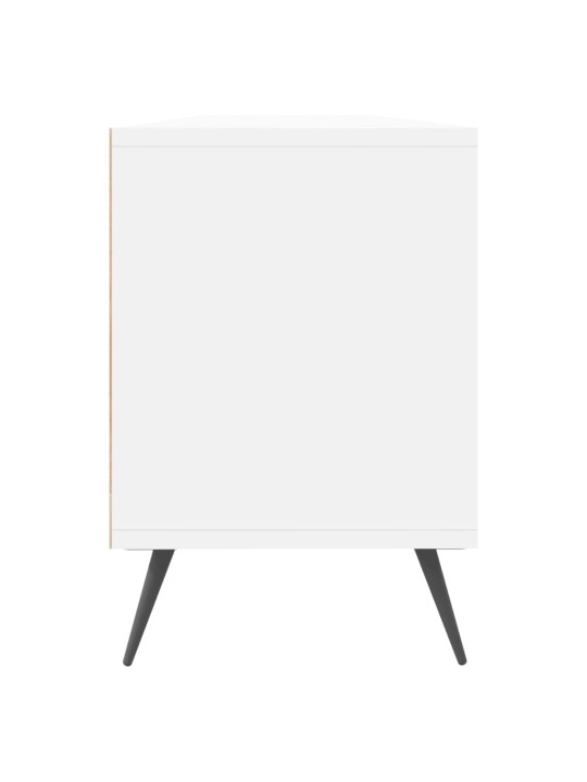 TV skříňka bílá 150 x 30 x 44,5 cm kompozitní dřevo