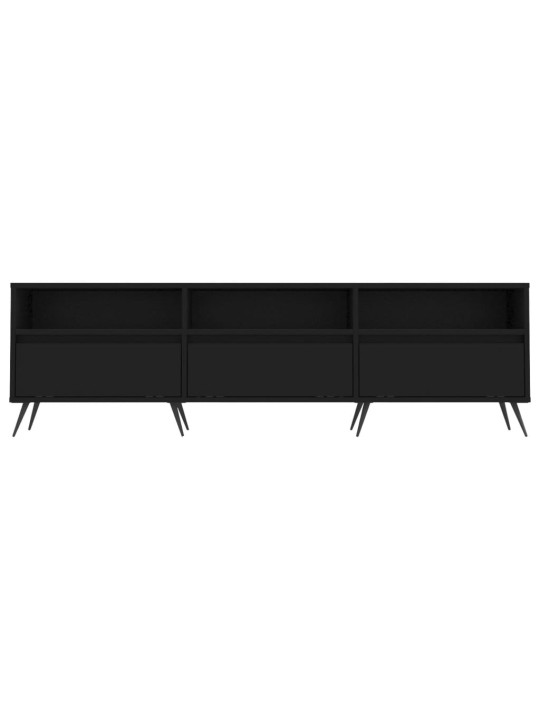 TV skříňka černá 150 x 30 x 44,5 cm kompozitní dřevo