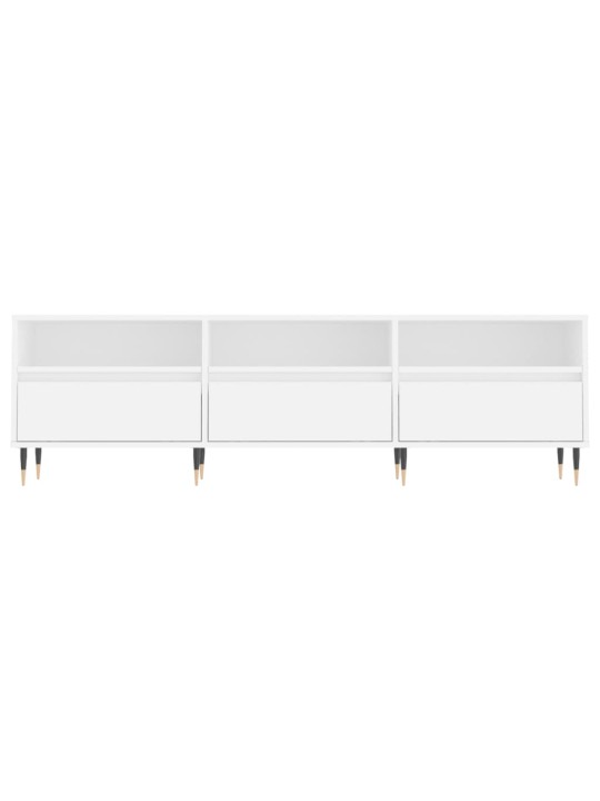 TV skříňka bílá 150 x 30 x 44,5 cm kompozitní dřevo