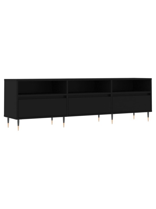 Tv skříňka černá 150 x 30 x 44,5 cm kompozitní dřevo