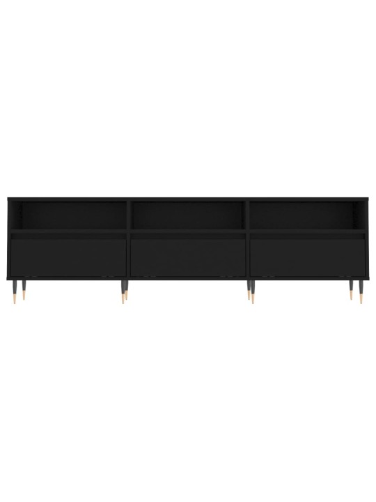 Tv skříňka černá 150 x 30 x 44,5 cm kompozitní dřevo