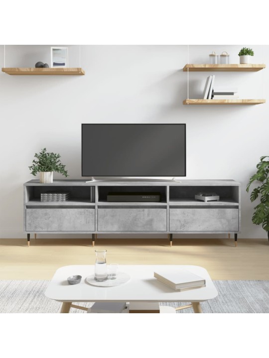 TV skříňka betonově šedá 150 x 30 x 44,5 cm kompozitní dřevo