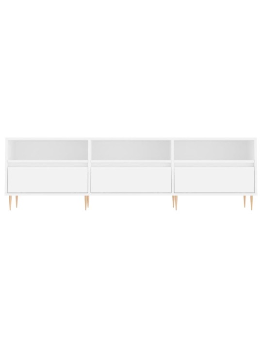 TV skříňka bílá 150 x 30 x 44,5 cm kompozitní dřevo