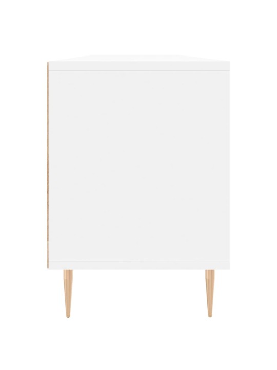 TV skříňka bílá 150 x 30 x 44,5 cm kompozitní dřevo