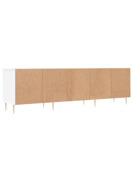 TV skříňka bílá 150 x 30 x 44,5 cm kompozitní dřevo