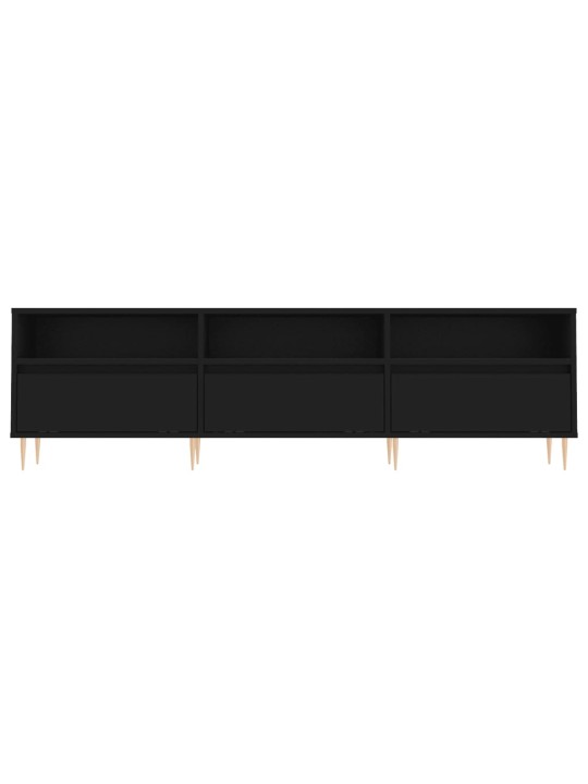 TV skříňka černá 150 x 30 x 44,5 cm kompozitní dřevo