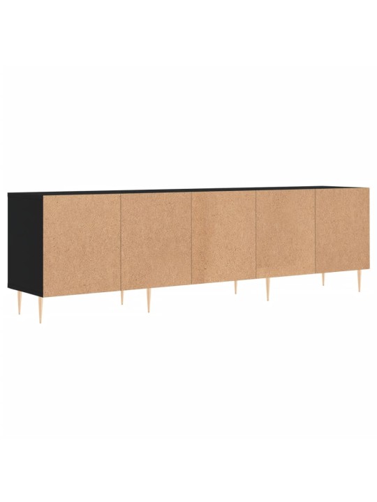 TV skříňka černá 150 x 30 x 44,5 cm kompozitní dřevo