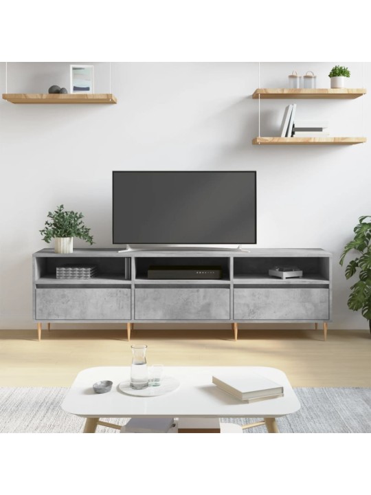 TV skříňka betonově šedá 150 x 30 x 44,5 cm kompozitní dřevo