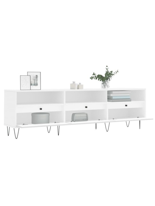 TV skříňka bílá 150 x 30 x 44,5 cm kompozitní dřevo