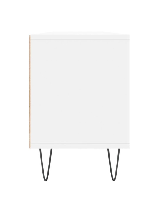 TV skříňka bílá 150 x 30 x 44,5 cm kompozitní dřevo