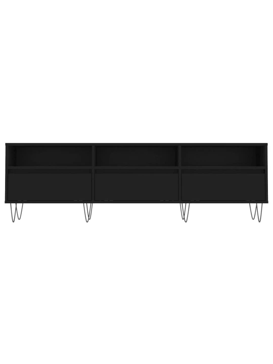 TV skříňka černá 150 x 30 x 44,5 cm kompozitní dřevo