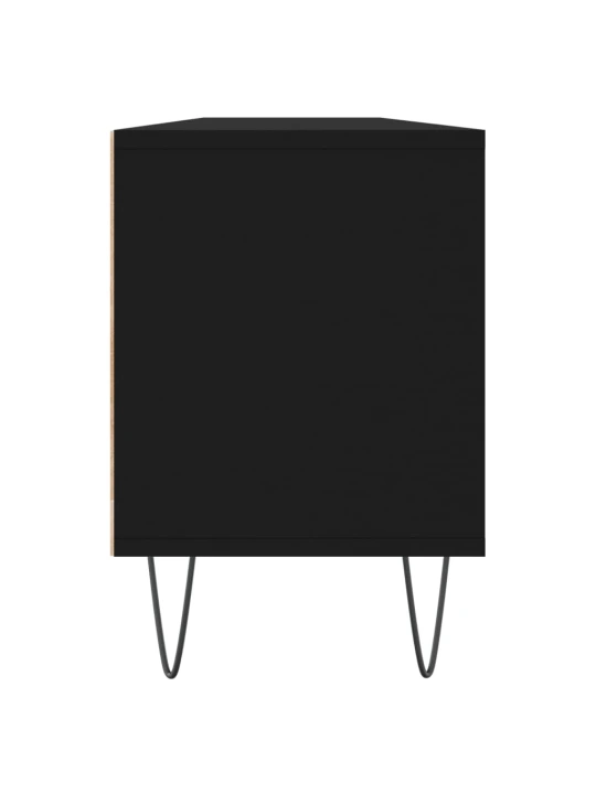 TV skříňka černá 150 x 30 x 44,5 cm kompozitní dřevo
