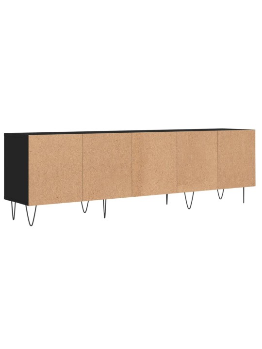 TV skříňka černá 150 x 30 x 44,5 cm kompozitní dřevo