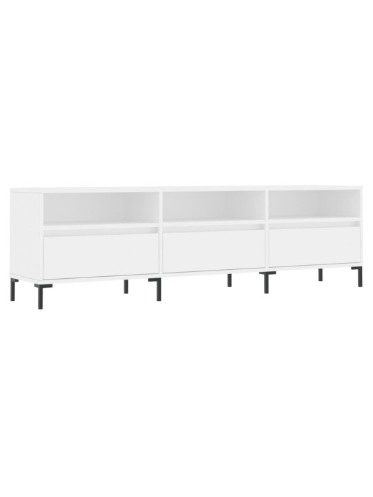 TV skříňka bílá 150 x 30 x 44,5 cm kompozitní dřevo