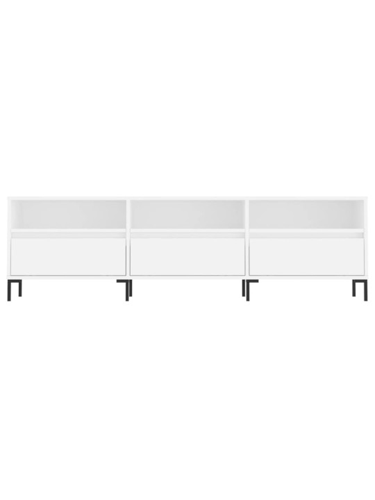 TV skříňka bílá 150 x 30 x 44,5 cm kompozitní dřevo