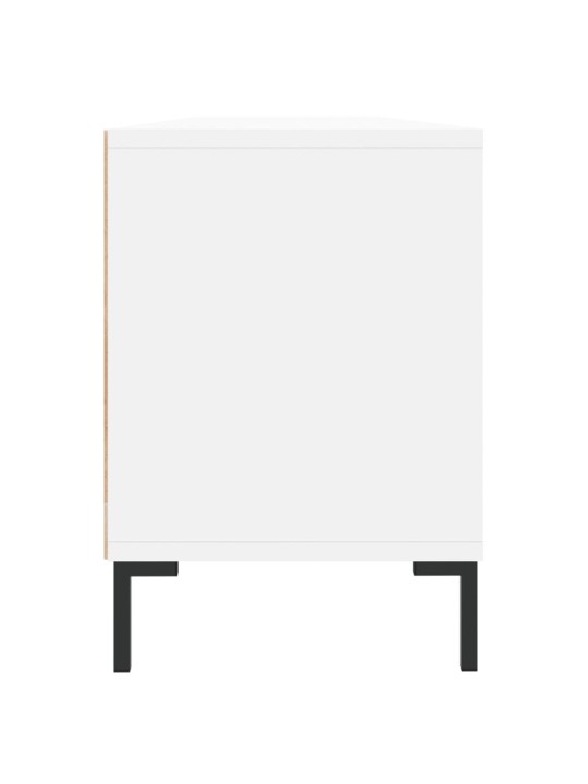 TV skříňka bílá 150 x 30 x 44,5 cm kompozitní dřevo