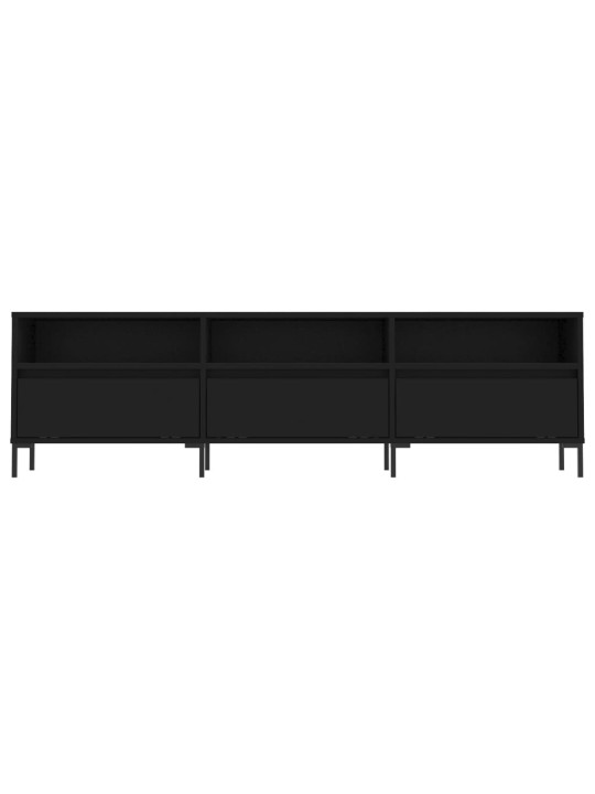 TV skříňka černá 150 x 30 x 44,5 cm kompozitní dřevo