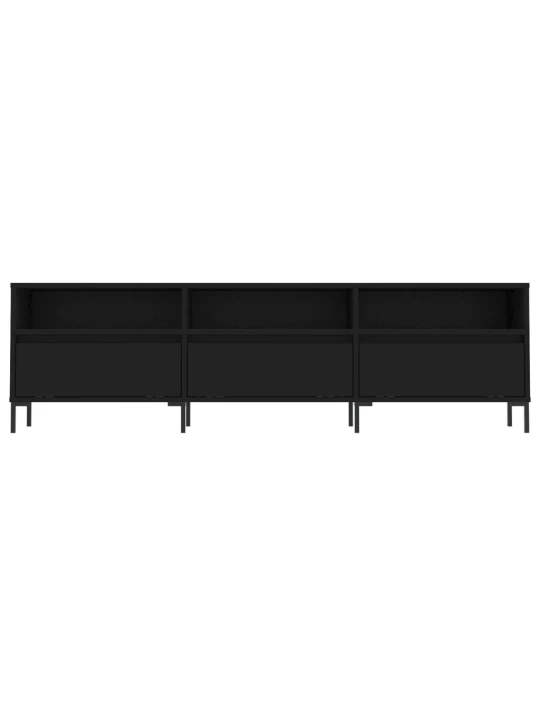TV skříňka černá 150 x 30 x 44,5 cm kompozitní dřevo