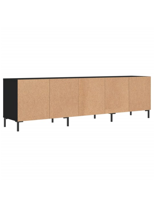 TV skříňka černá 150 x 30 x 44,5 cm kompozitní dřevo