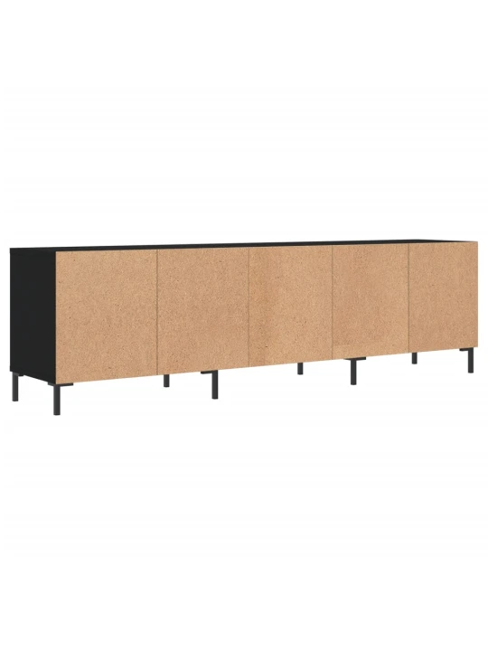 TV skříňka černá 150 x 30 x 44,5 cm kompozitní dřevo