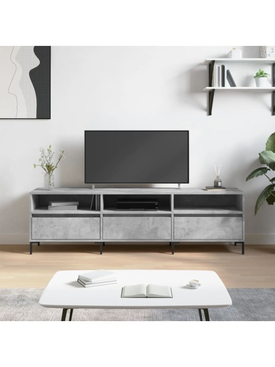 TV skříňka betonově šedá 150 x 30 x 44,5 cm kompozitní dřevo